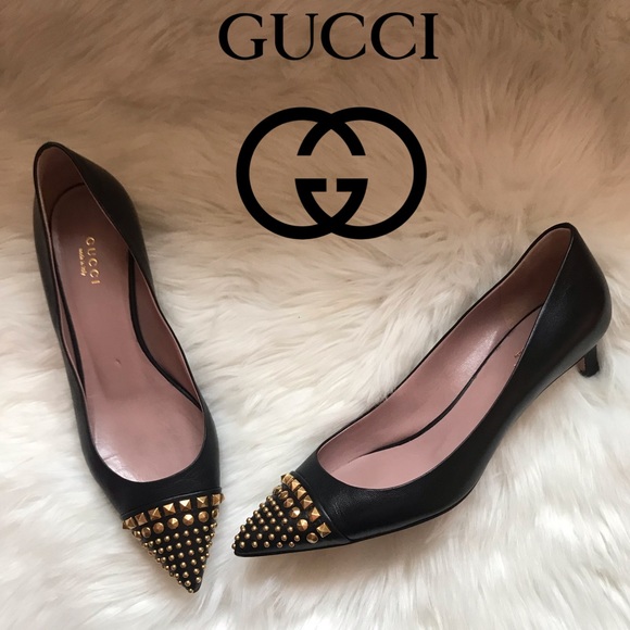 Gucci Shoes - Final SALE! GUCCI Malaga Kid Studded Pumps